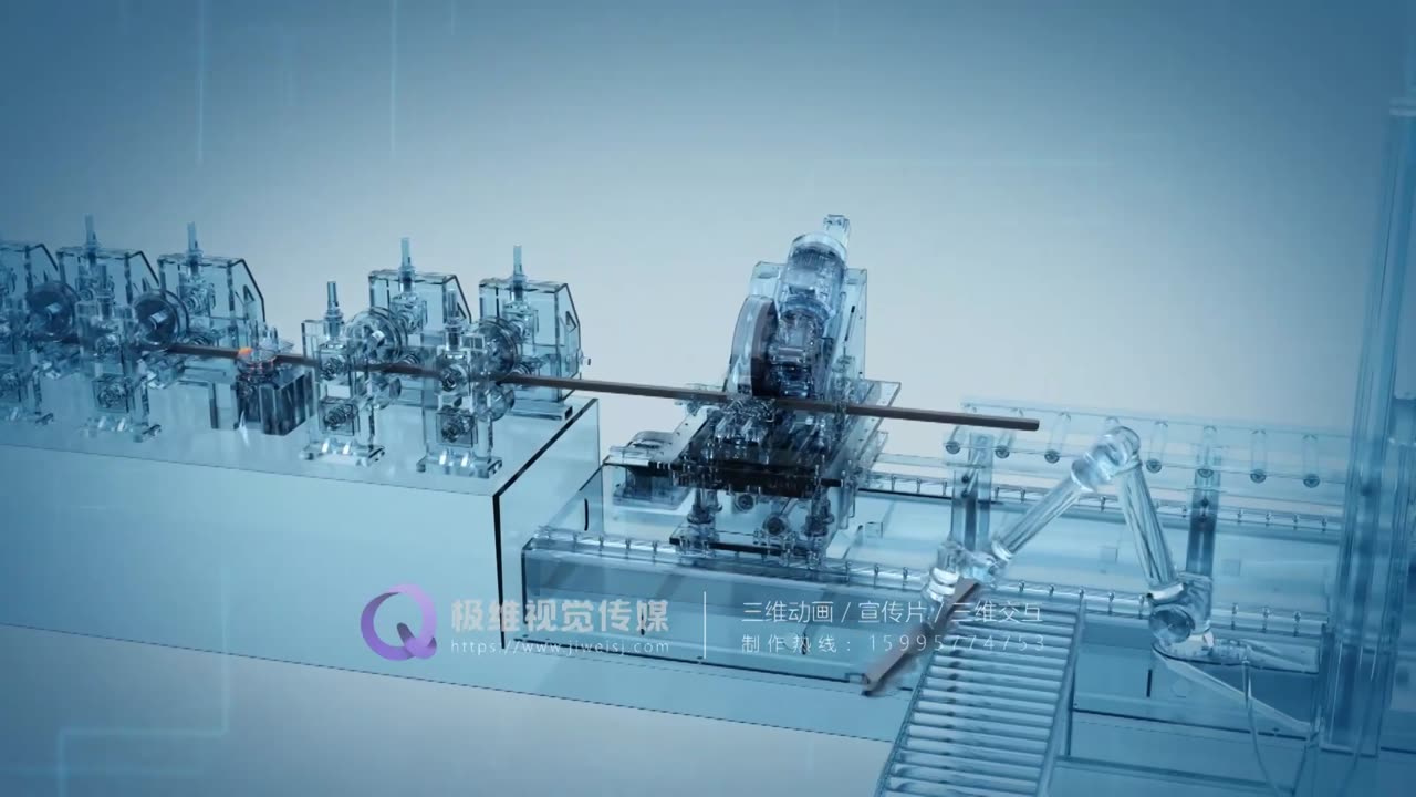 辊压成型机三维动画制作案例