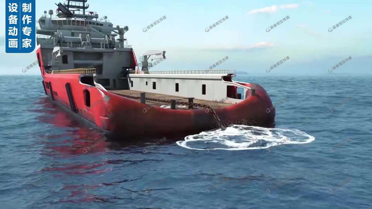 海工装备品牌宣传片画面